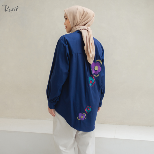 Flower Embroidery Shirt