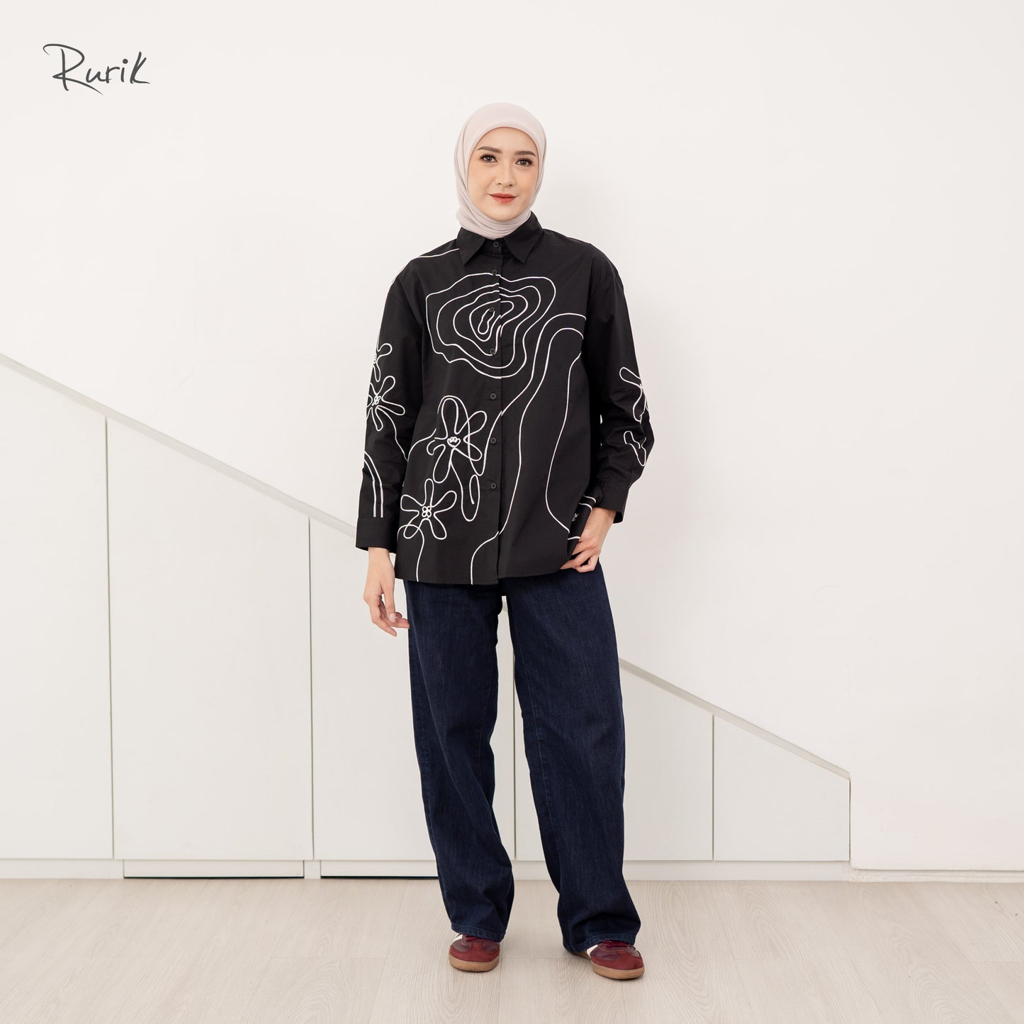 Hikari Embroidery Shirt