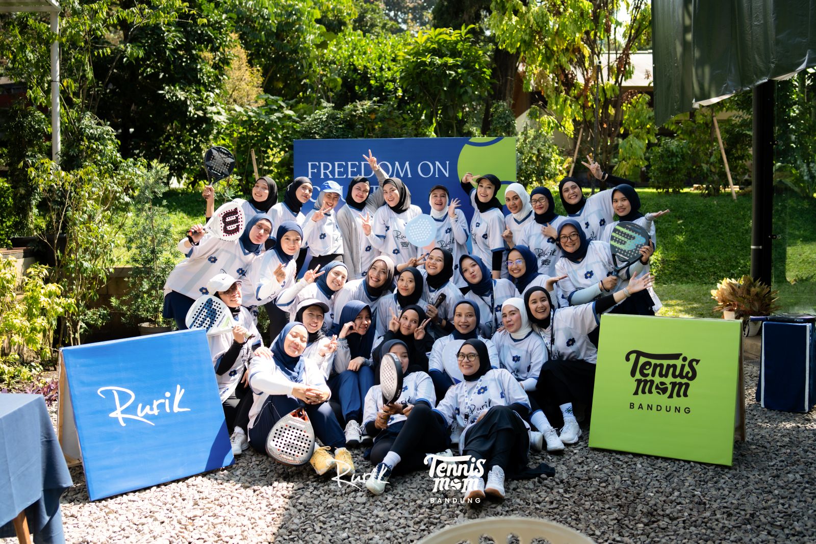 Freedom on Court with Tennis Mom Bandung