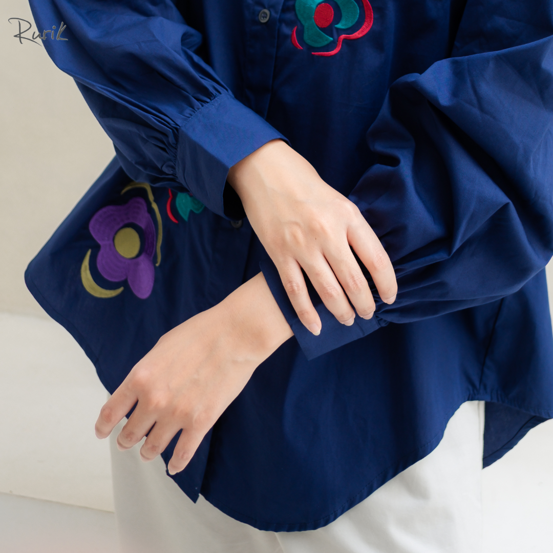 Flower Embroidery Shirt