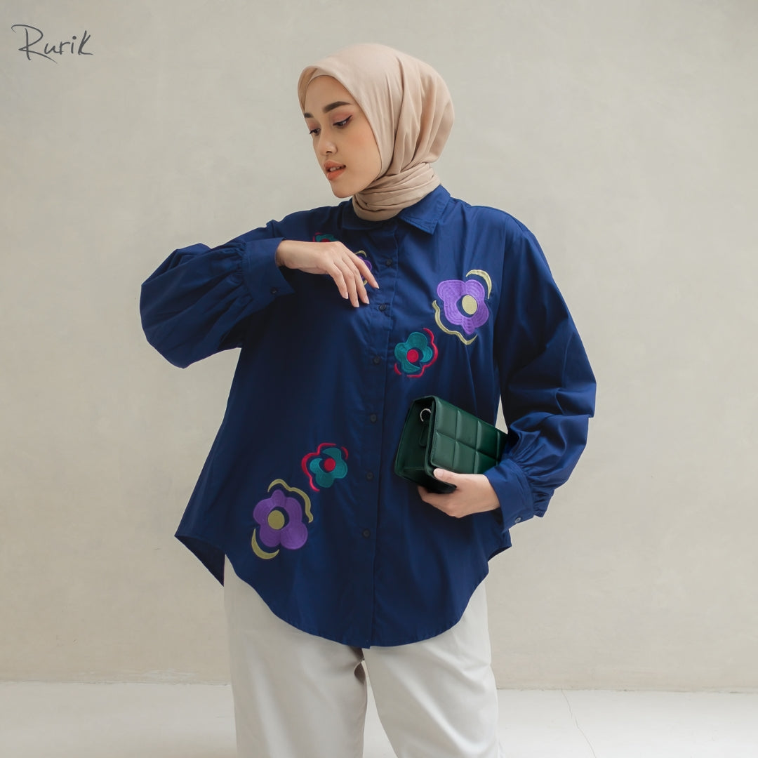 Flower Embroidery Shirt