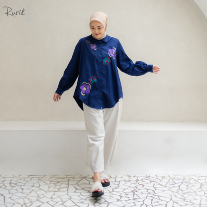 Flower Embroidery Shirt