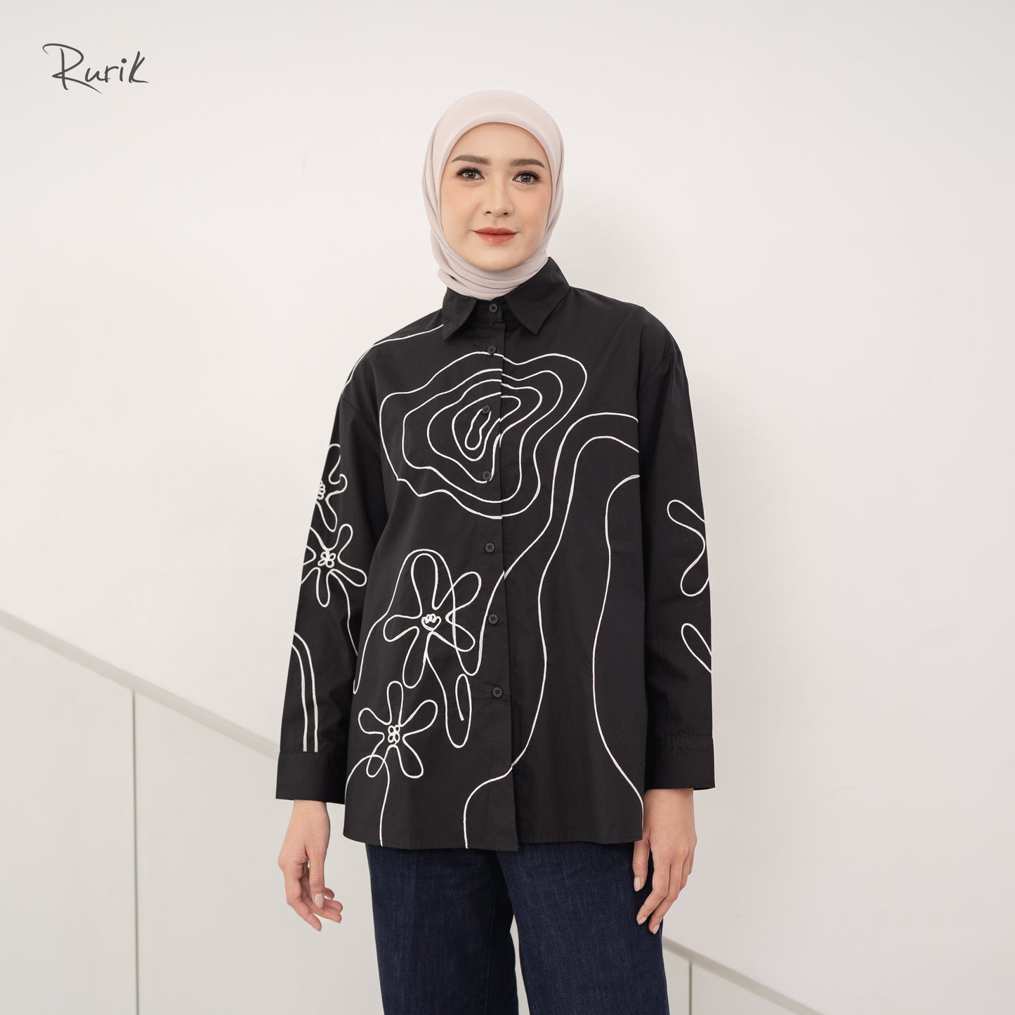 Hikari Embroidery Shirt