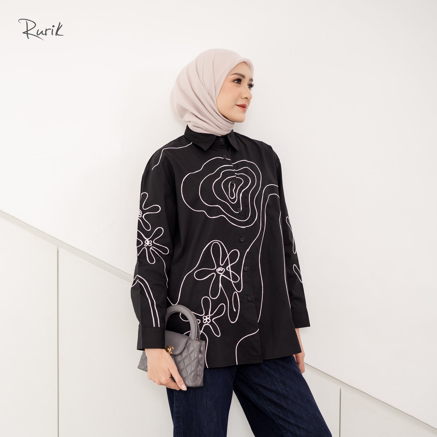 Hikari Embroidery Shirt