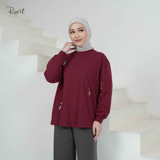 Long Sleeve Embroidery Shirt