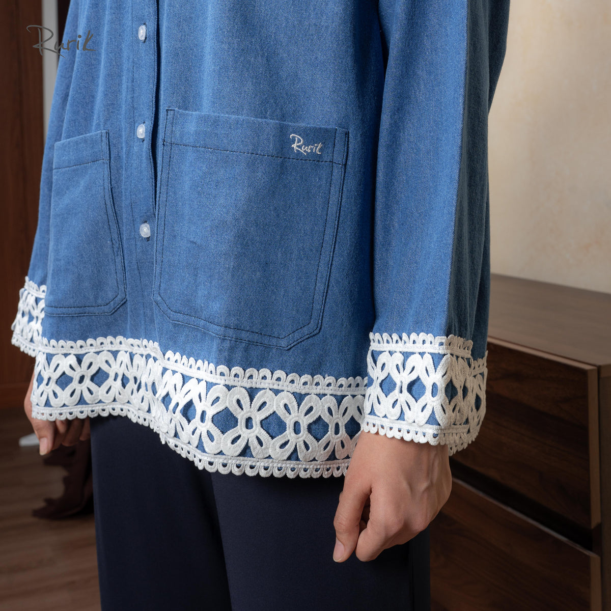 Rhea Denim Shirt Blue