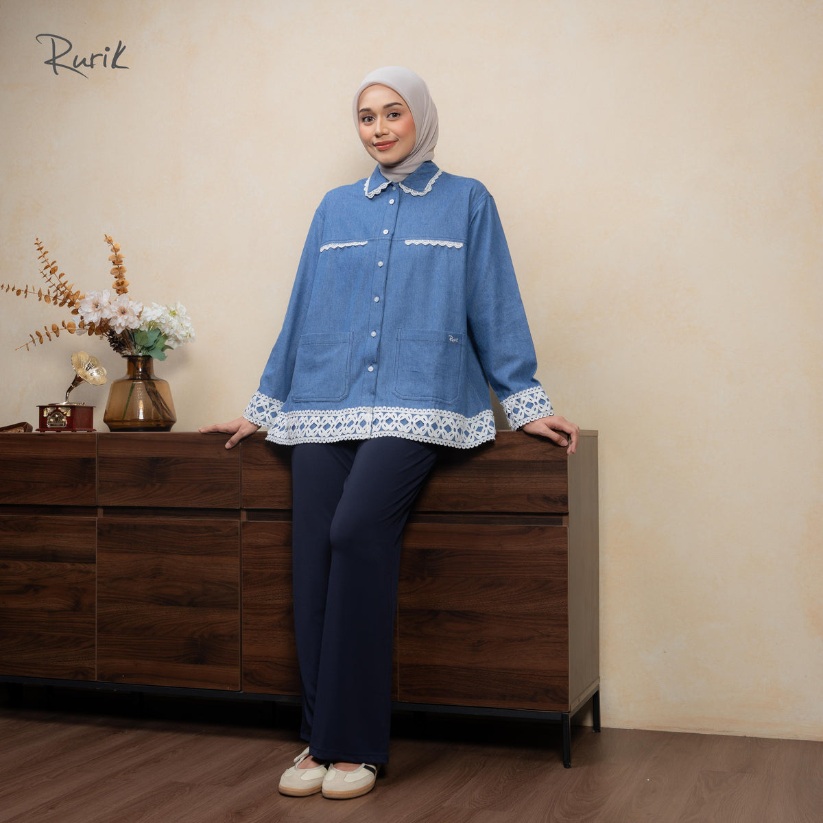 Rhea Denim Shirt Blue