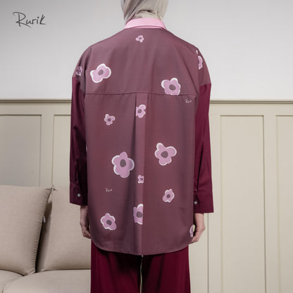 Kalesy Print Shirt Plum
