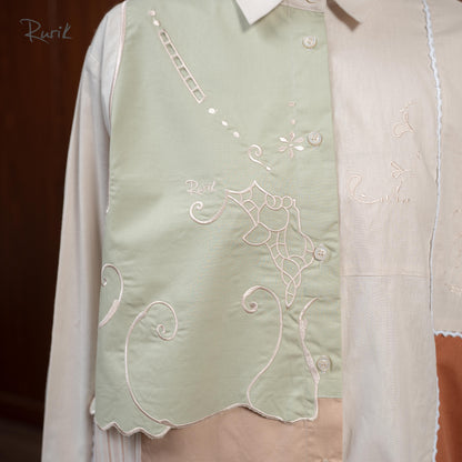 Norava Embroidery Shirt Beige