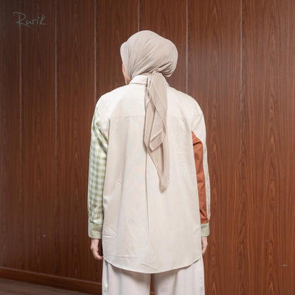 Norava Embroidery Shirt Beige
