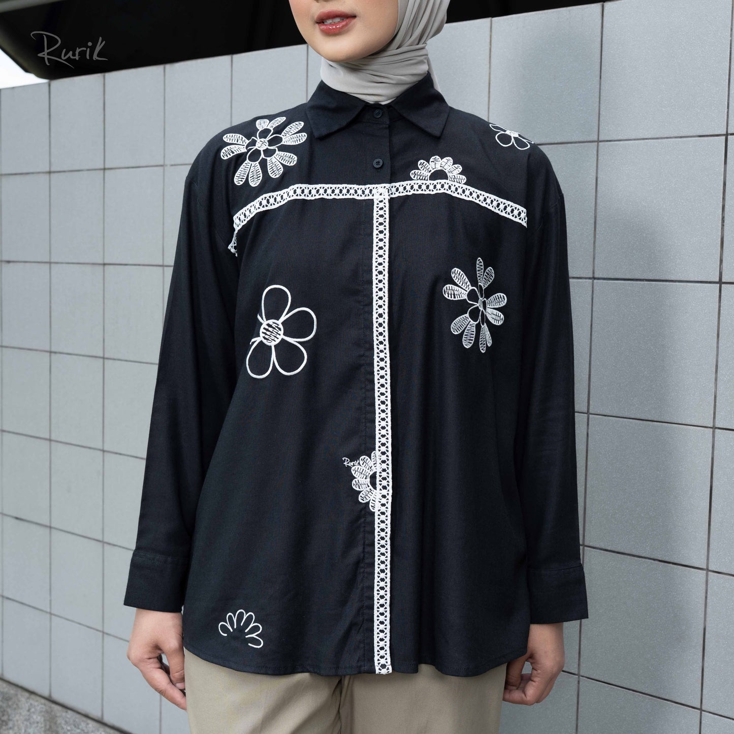 Iqzari Embroidery Shirt