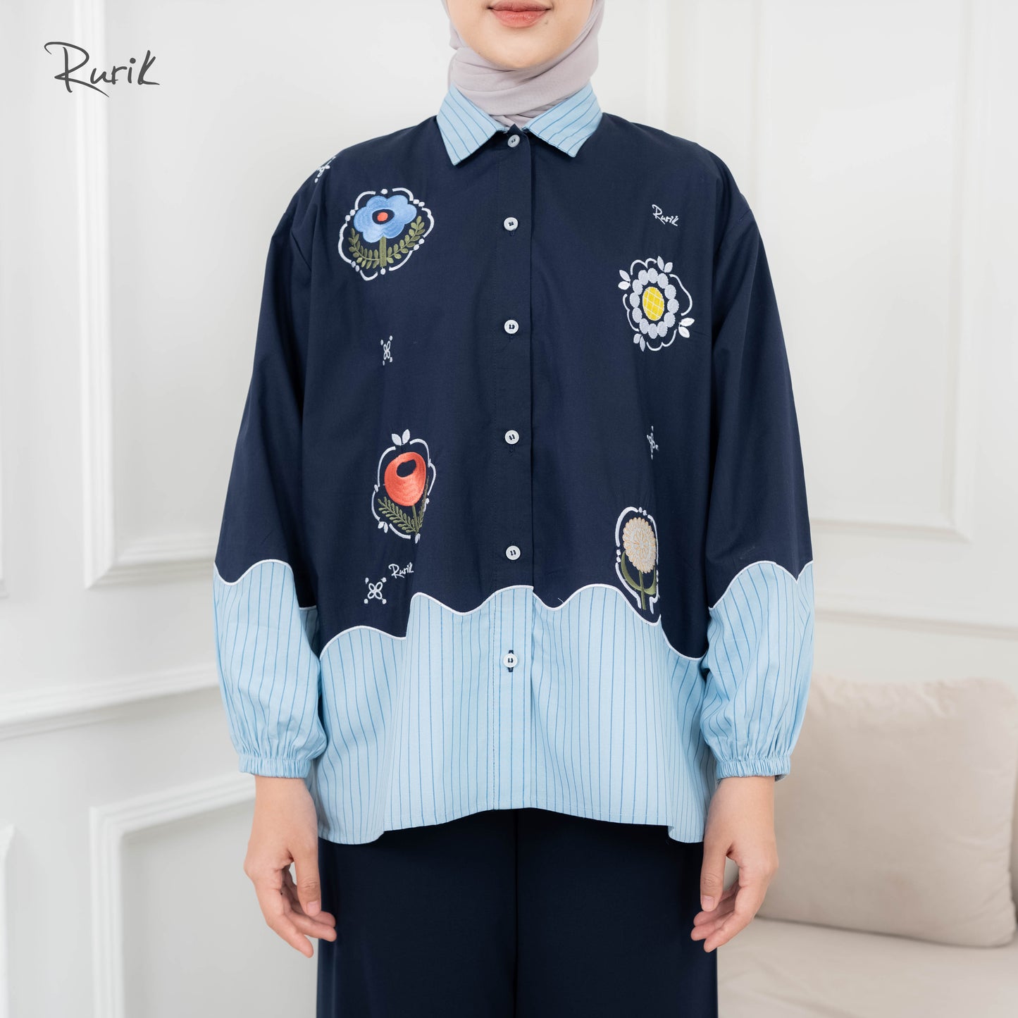 Risaka Embroidery Shirt