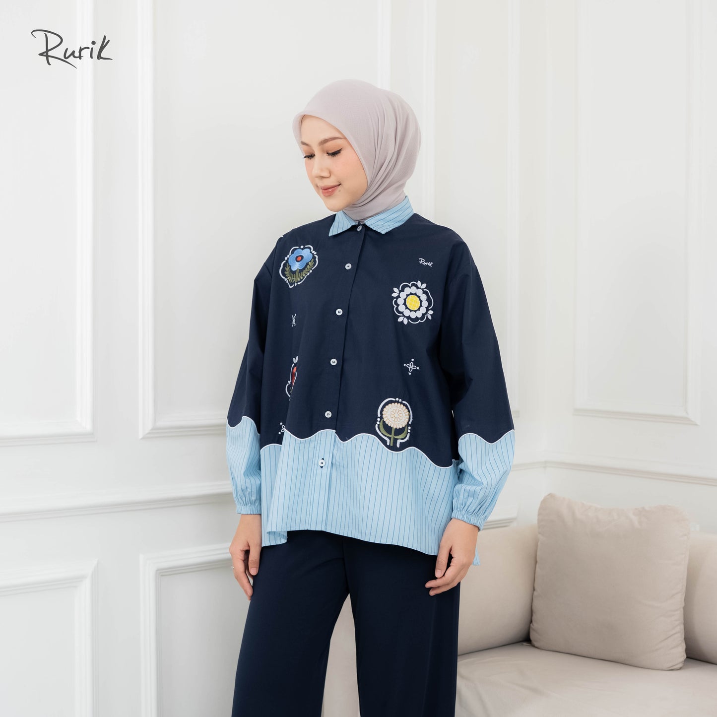 Risaka Embroidery Shirt