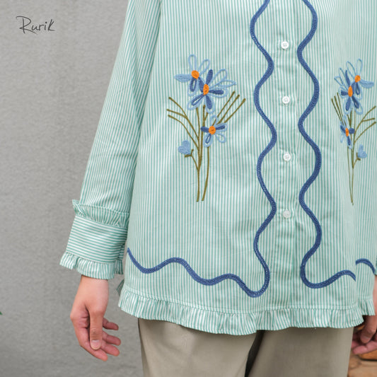 リルナ刺繍シャツ