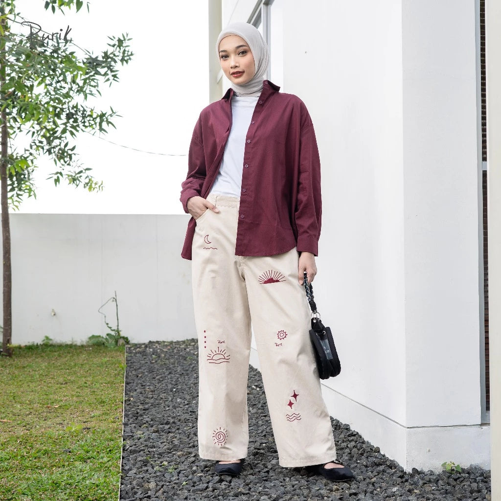 Hinara Embroidery Pants