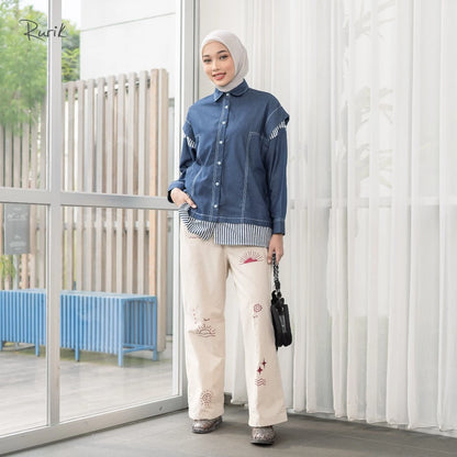 Hinara Embroidery Pants