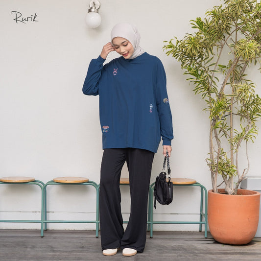 Long-sleeved Embroidery Shirt