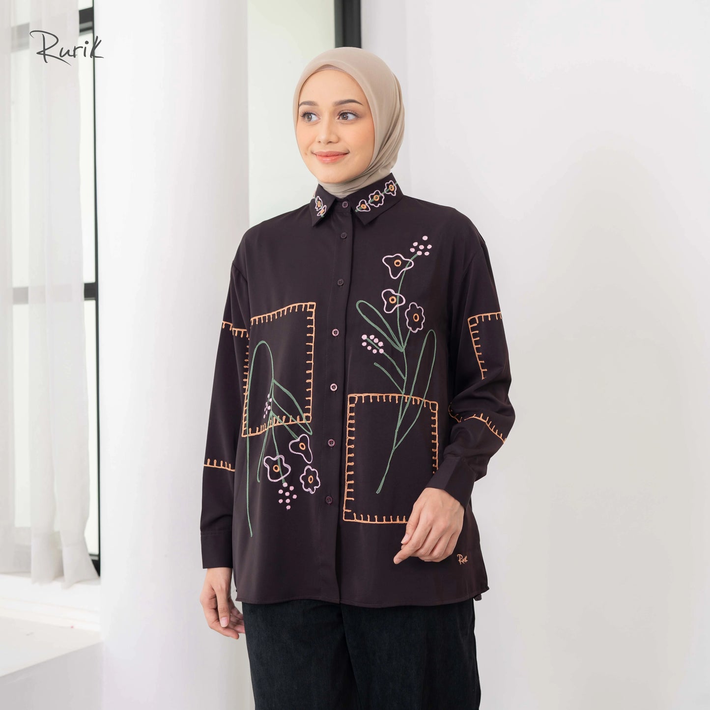 Nebian Embroidery Shirt